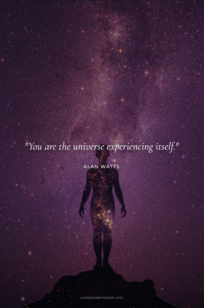 Alan Watts quote: You are the universe experiencing itself.