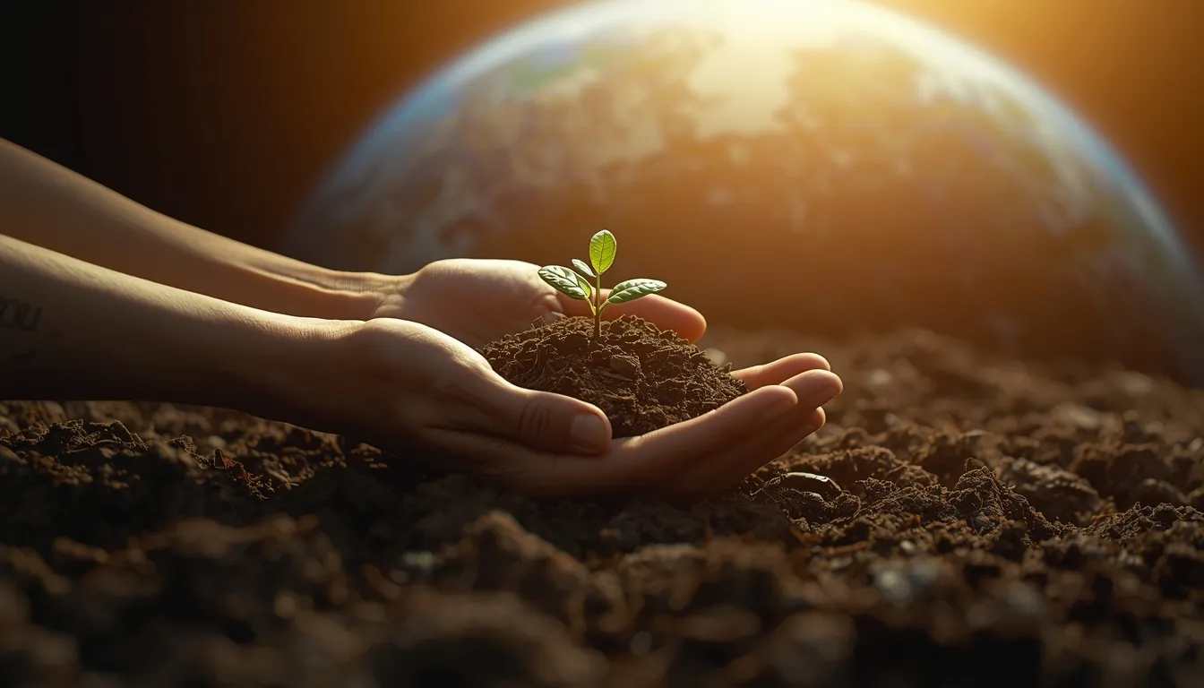 Lush green forest representing the sacred Earth