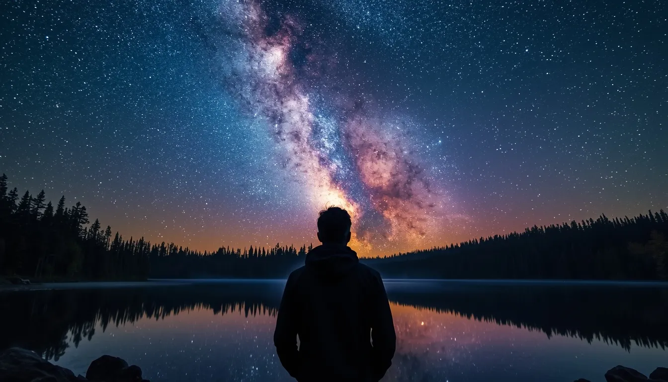 When you look at the night sky, you feel...